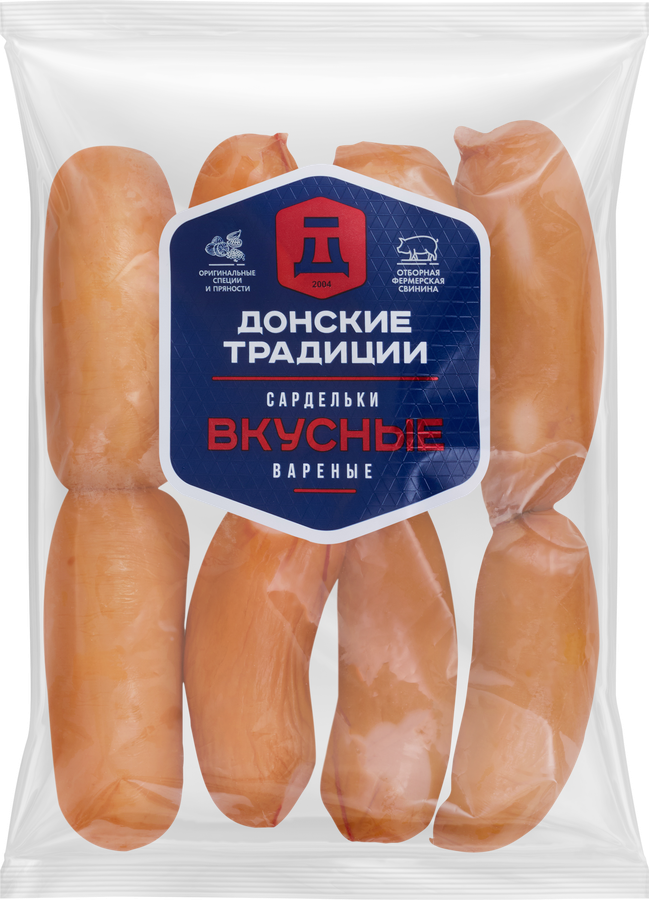 Сардельки ДОНСКИЕ ТРАДИЦИИ Вкусные, весовые