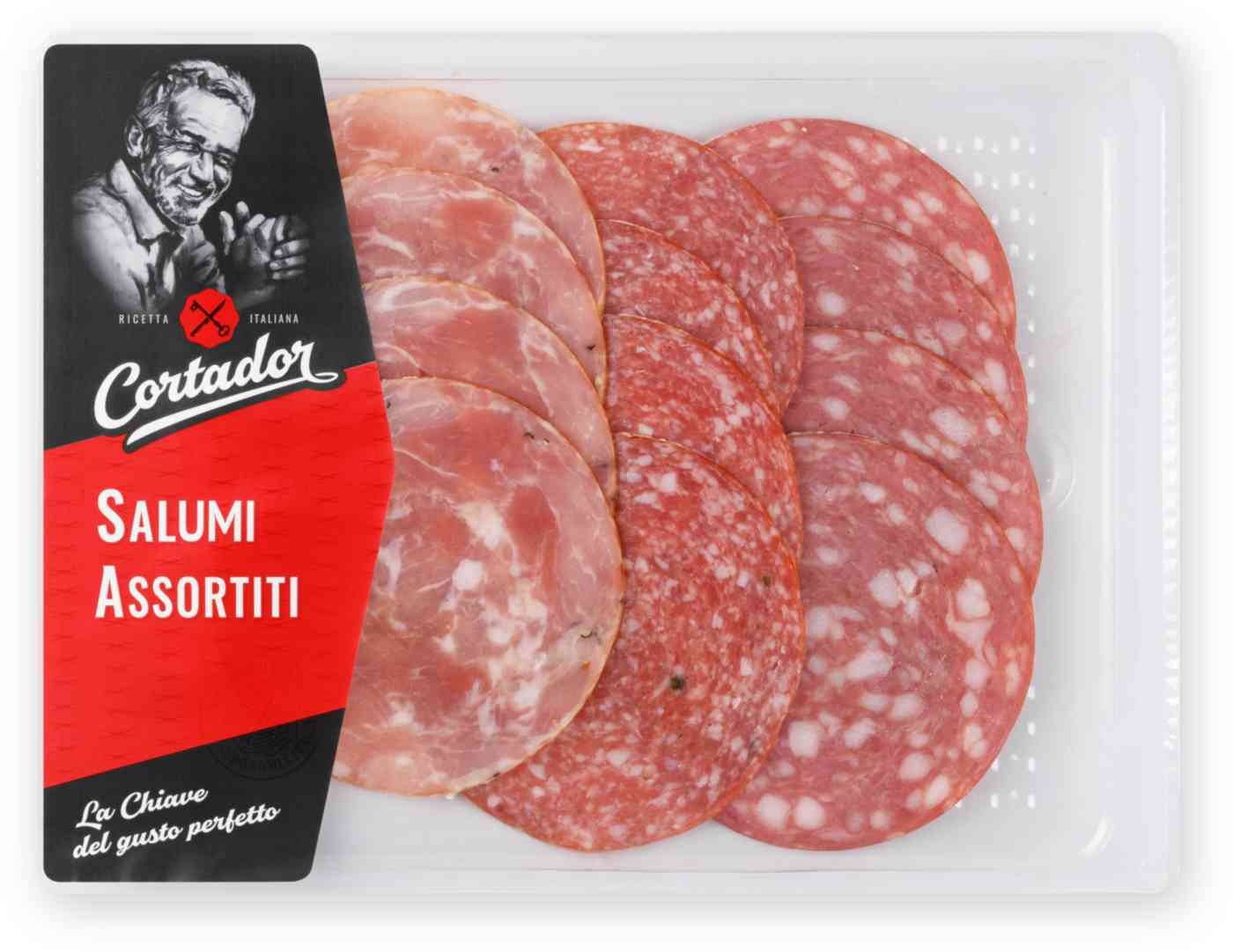 Ассорти мясное сырокопченое Cortador палермо, салями монреаль, флоренция, 120г