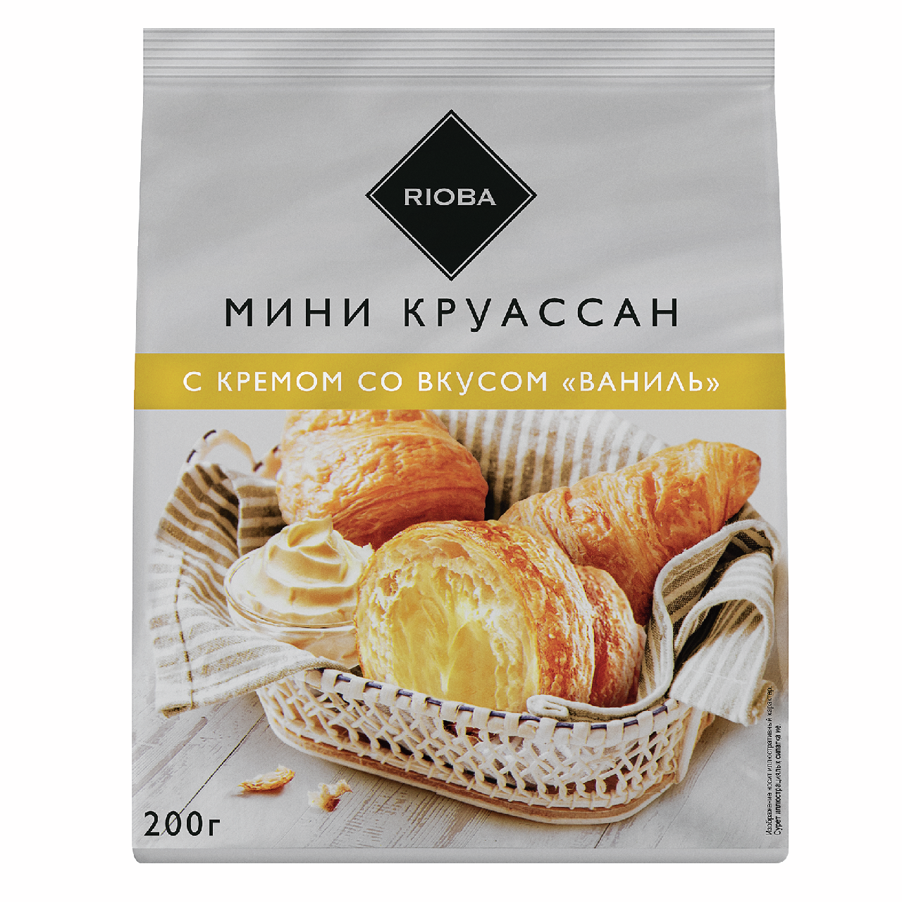 RIOBA Круассаны мини с ванилью, 200г