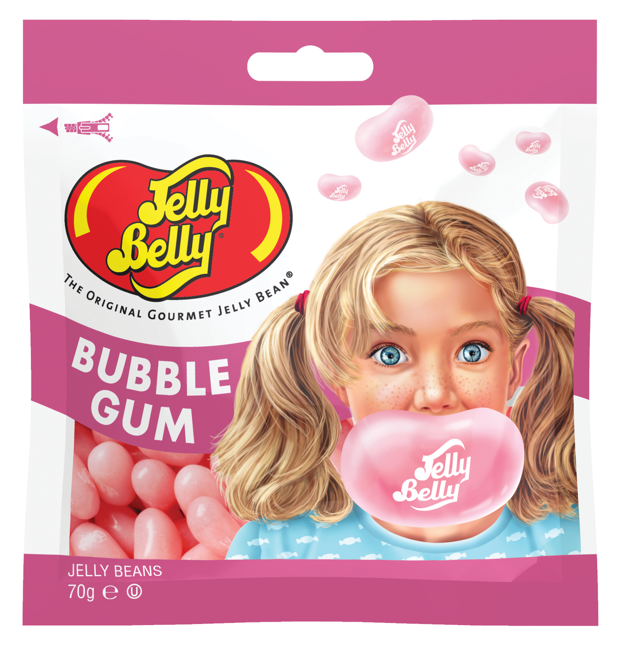 Драже жевательное Jelly Belly Bubble Gum, 70г
