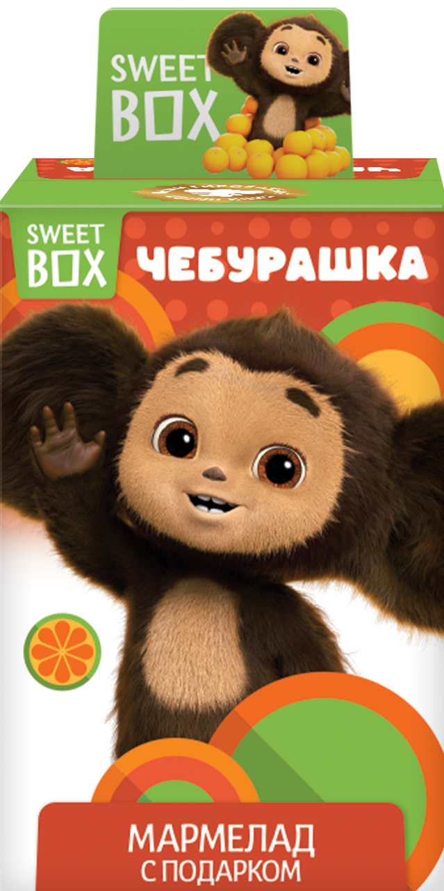 Мармелад жевательный Sweet Box с подарком Чебурашка, 10г