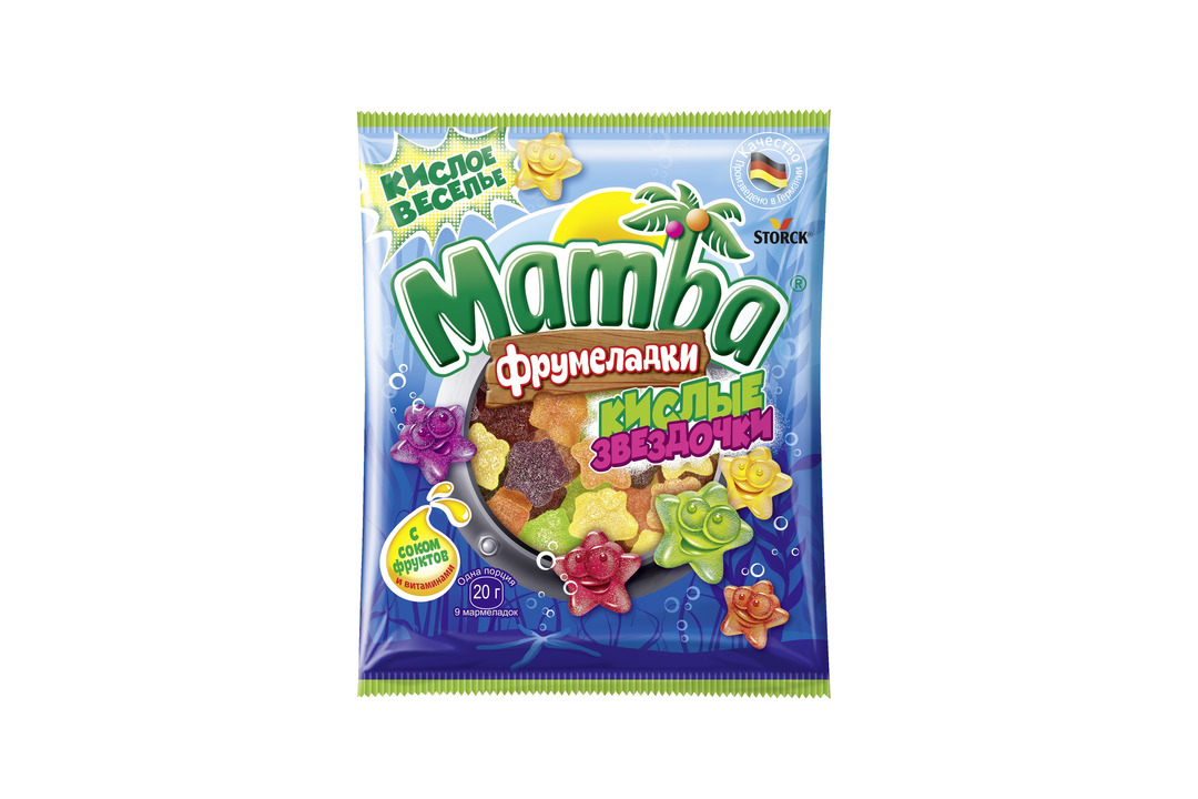 Конфеты жевательные Mamba Фрумеладки кислые звездочки 70 г / Супермаркет