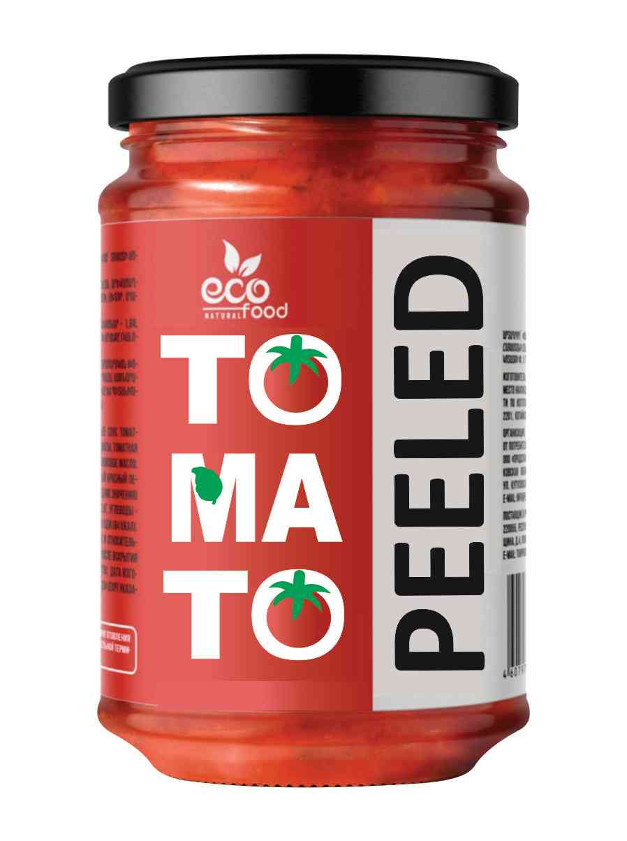 Томаты Ecofood в собственном соку, 350г