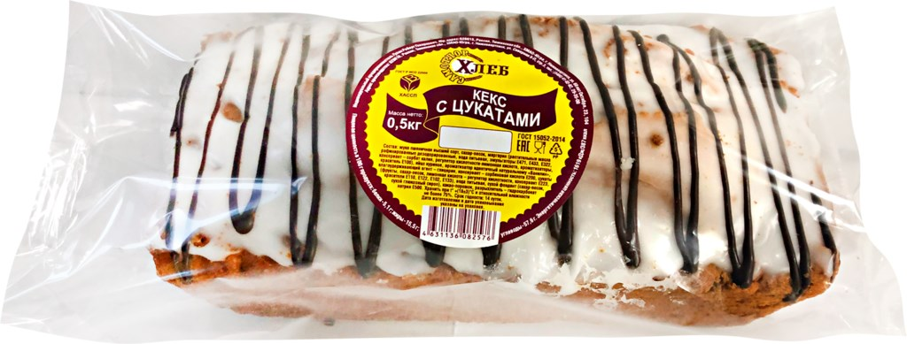 Кекс Самотлор хлеб с цукатами, 500г