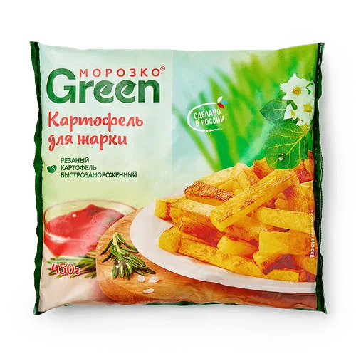Картофель для жарки Green «Морозко» замороженный