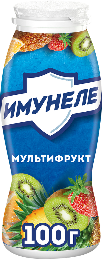 Напиток кисломолочный ИМУНЕЛЕ Мультифрукт 1,2%, без змж, 100г