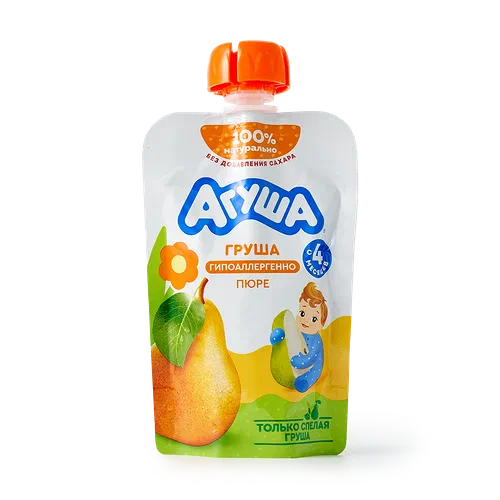 Пюре «Агуша» груша с 4 месяцев