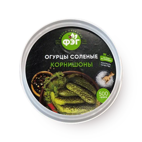 Огурцы корнишоны солёные «ФЭГ»