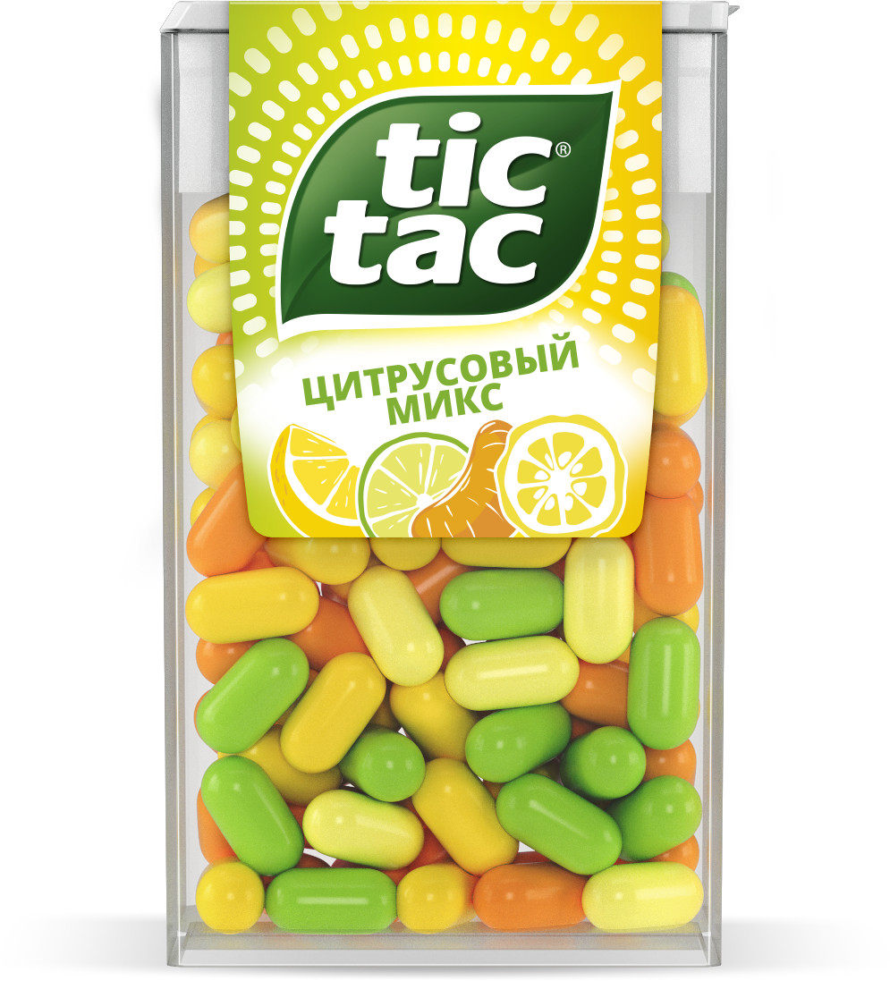 Драже Tic Tac цитрусовый микс освежающее, 49г