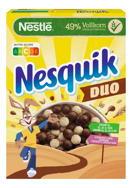 Готовый завтрак Nesquik Duo Шарики с темным и белым шоколадом, 325г