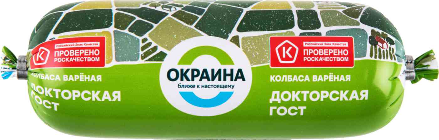 Колбаса вареная Докторская Окраина ГОСТ, 400г