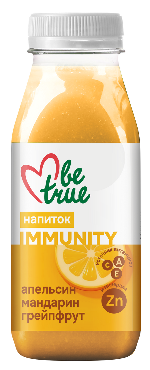 Смузи Be True апельсин, мандарин и грейпфрут, 270г
