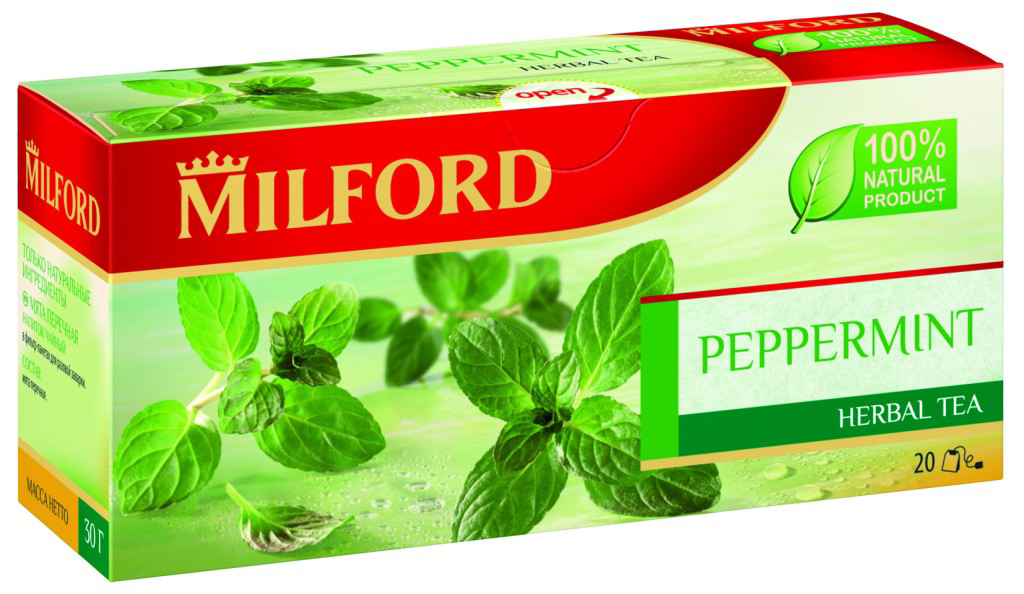 Чай Milford Peppermint мята перечная, 1.5г х 20шт