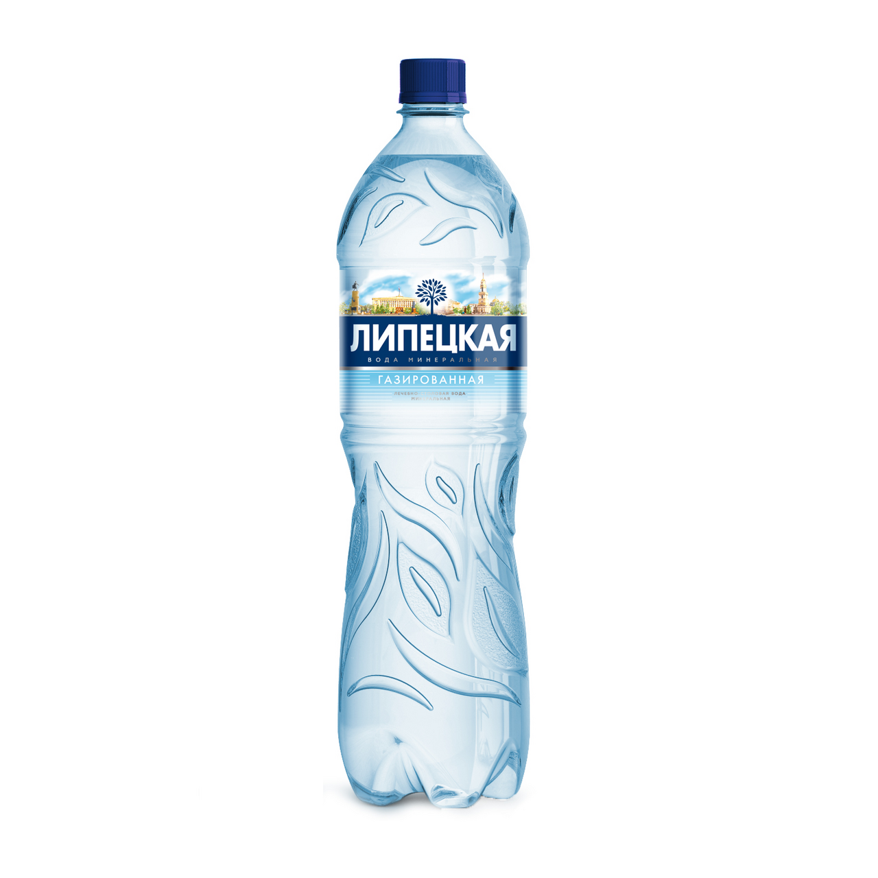 Вода Липецкая питьевая газированная, 1.5л