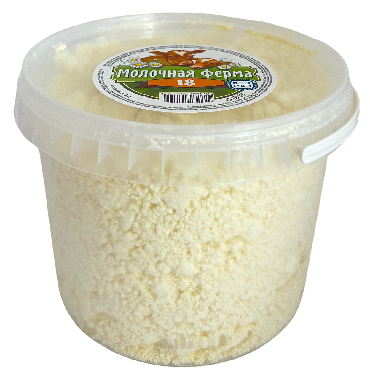 Продукт молоко-растительный на творожной закваске Молочная ферма No18 23%, 2кг