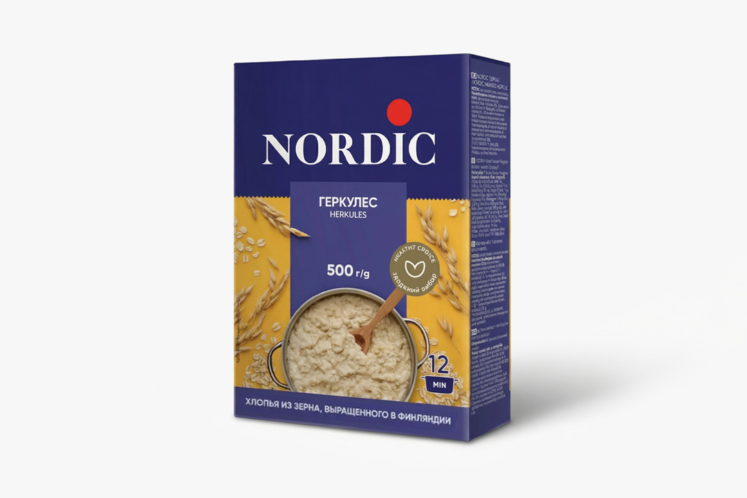 Хлопья Nordic Геркулес финский овсяные 500 г / Супермаркет