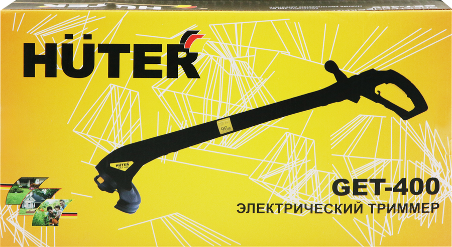 Триммер электрический HUTER GET-400 350Вт, черный, Арт. 70/1/4