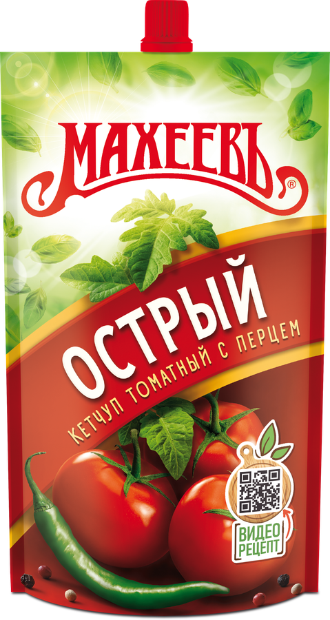 Кетчуп МАХЕЕВЪ Томатный острый 1-я категория, 300г