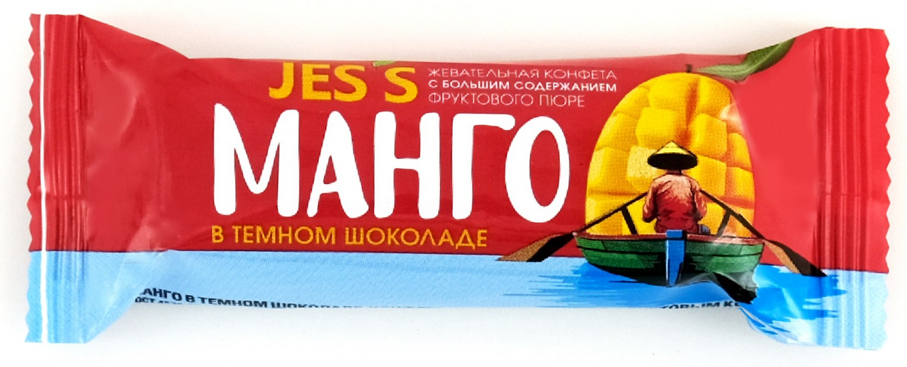 Батончик Jes`s манго в темном шоколаде, 25г