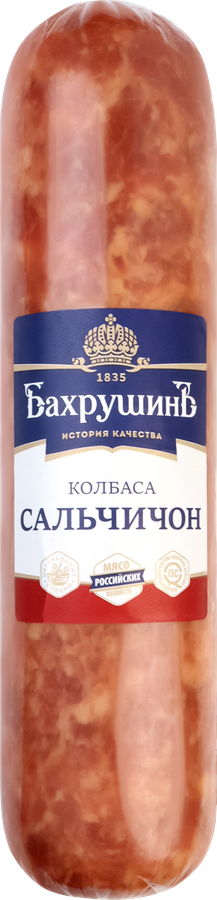Колбаса сырокопченая БАХРУШИНЪ Сальчичон, весовая