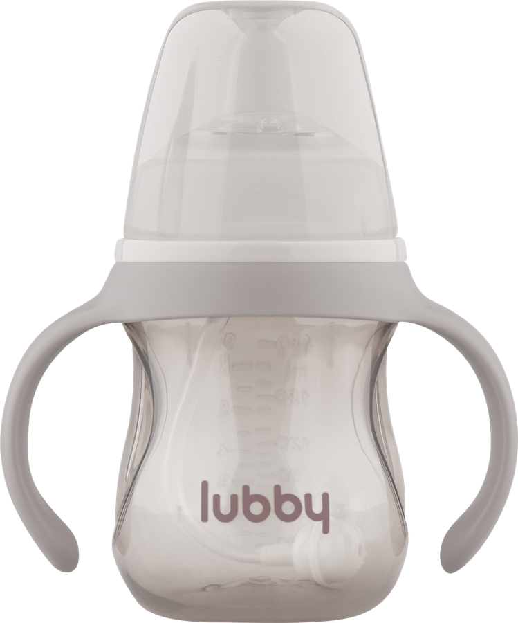 Поильник LUBBY 180мл с мягким носиком, ручками и грузиком, с 6 месяцев, Арт. 30991