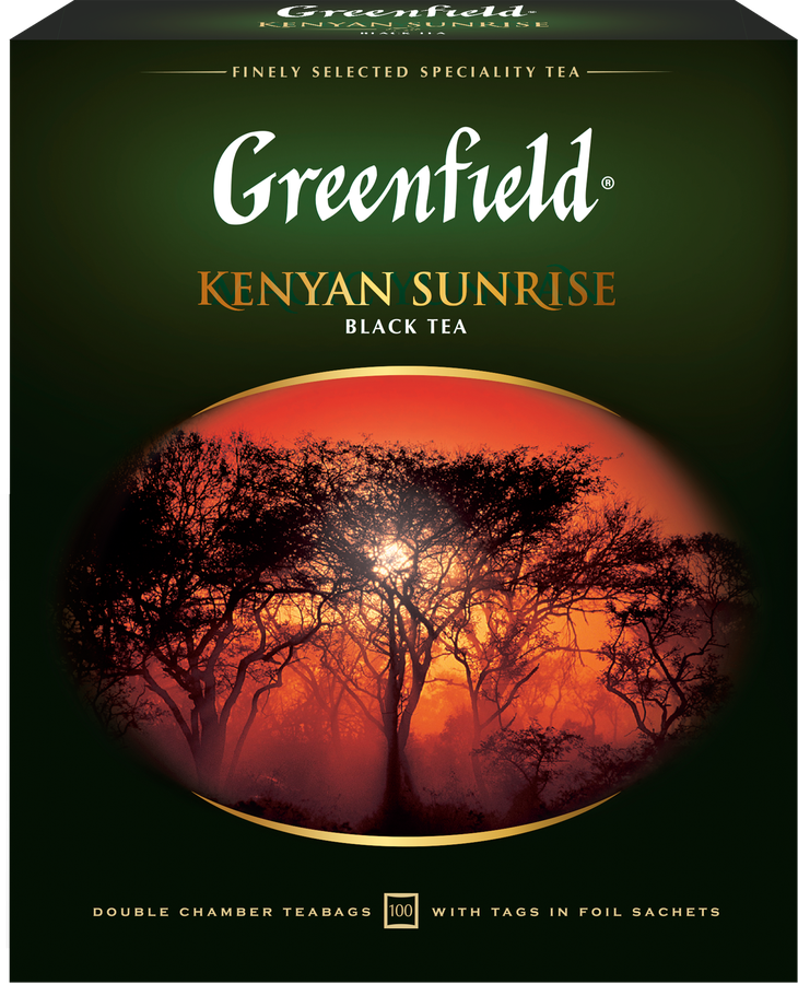 Чай черный GREENFIELD Kenyan Sunrise, 100пак