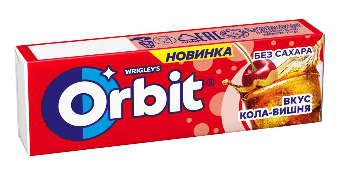 Жевательная резинка Orbit Кола-Вишня, 13,6г