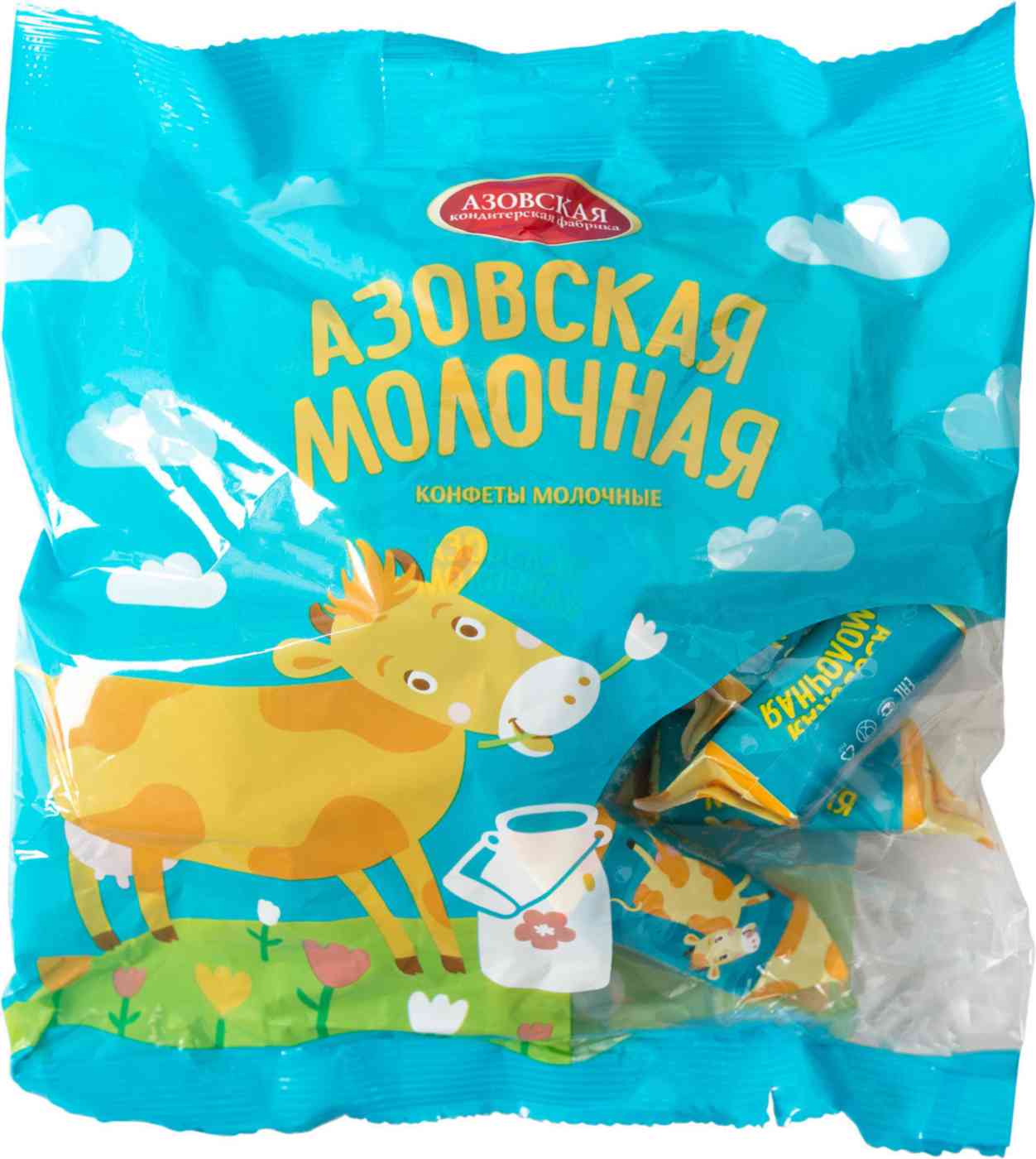 Конфеты молочные Азовская кондитерская фабрика Азовская молочная, 300г