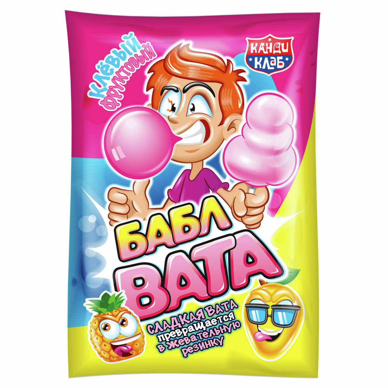 Вата сладкая Канди клаб Вата ассорти, 5г