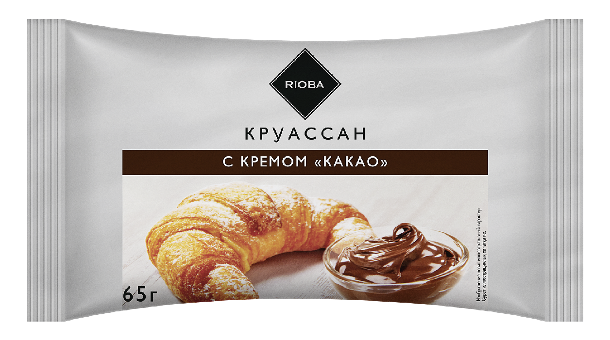 RIOBA Сингл круассан с какао, 65г