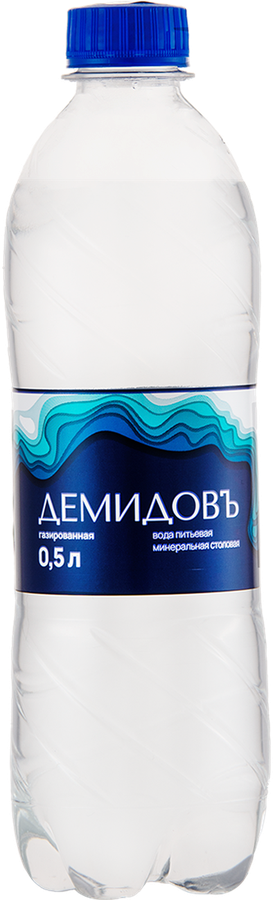 Вода питьевая минеральная ДЕМИДОВЪ газированная, 0.5л