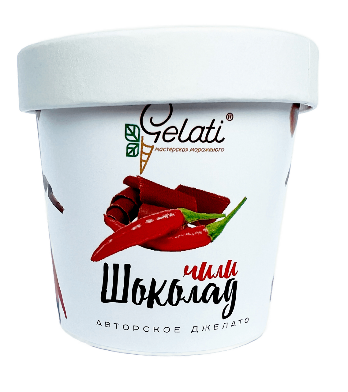 Мороженое молочное Gelati Авторское джелато Шоколад и чили, 85г