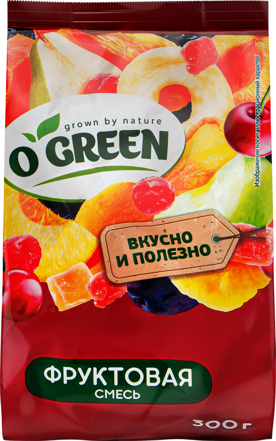 Смесь фруктовая O`GREEN, 300г