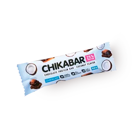 Батончик протеиновый Chikalab Chikabar кокос в шоколаде без добавления сахара