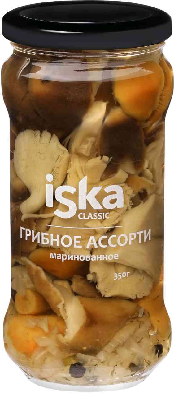 Грибы маринованные Iska ассорти, 350г