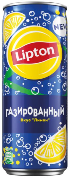 Напиток газированный чай Lipton Лимон, 330мл