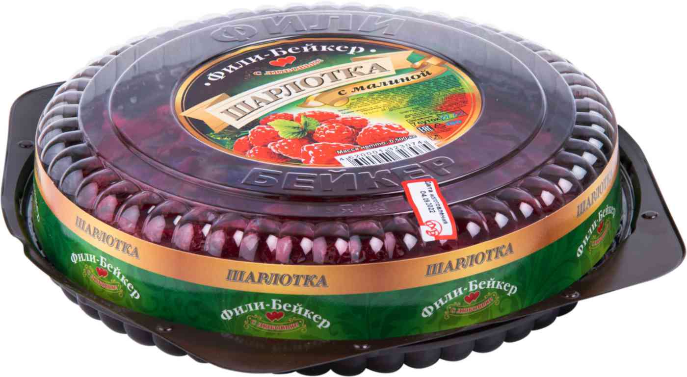 Шарлотка Фили-Бейкер с малиной, 500г