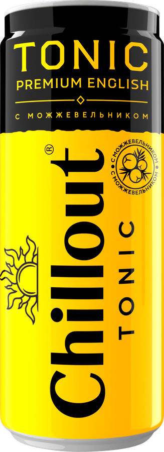 Тоник CHILLOUT Premium English Tonic газированный, 0.33л