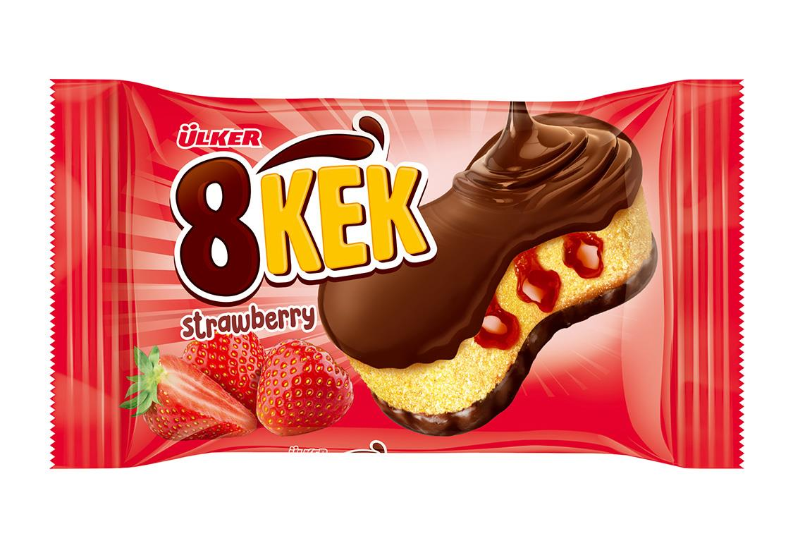 Кекс Ulker 8 Kek с клубникой, 40г