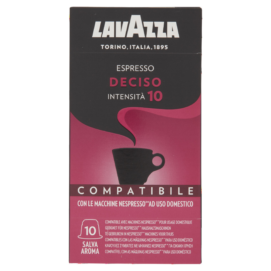 Кофе в капсулах Lavazza Espresso Deciso для кофемашин Nespresso 10шт, 50г