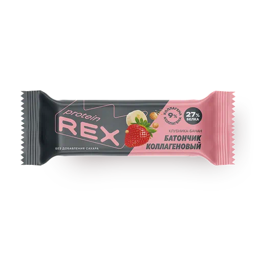 Батончик глазированный ProteinRex клубника-банан