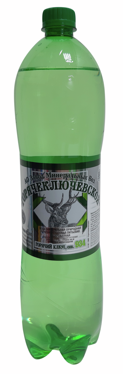 Вода Горячий ключ минеральная лечебно-столовая газированная, 1.5л