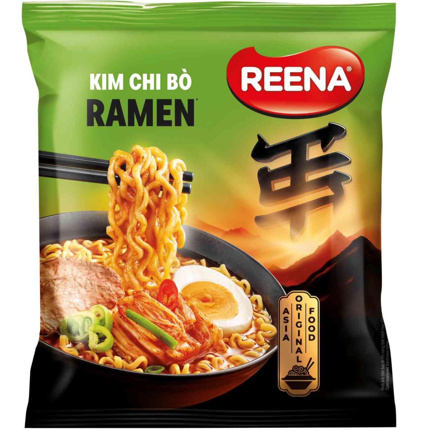 Лапша Reena Kim Chi Bo Ramen, 115г