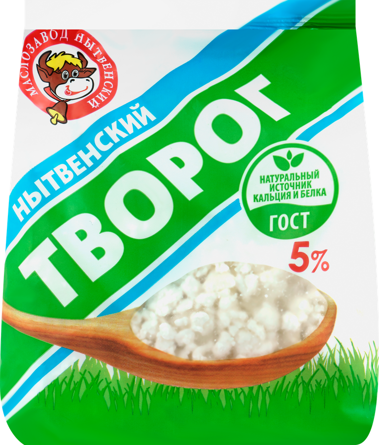 Творог МЗ НЫТВЕНСКИЙ 5%, без змж, 400г