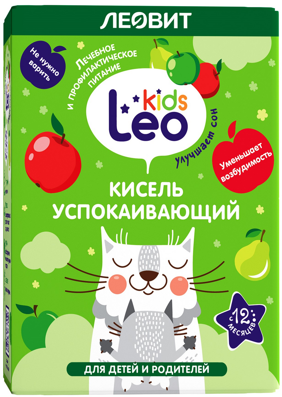 Кисель детский Леовит Leo Kids Общеукрепляющий с 12 месяцев (12г х 5шт), 60г