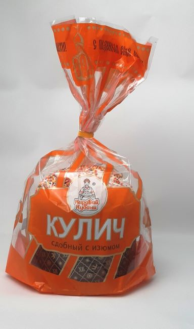 Кулич Каравай Кубани Сдобный с изюмом, 130г