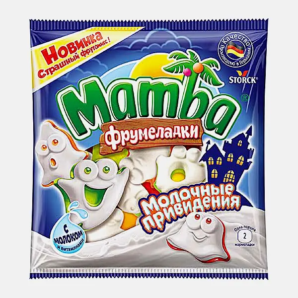 Фрумеладки Жевательные мармеладки молочные привидение Mamba 90г