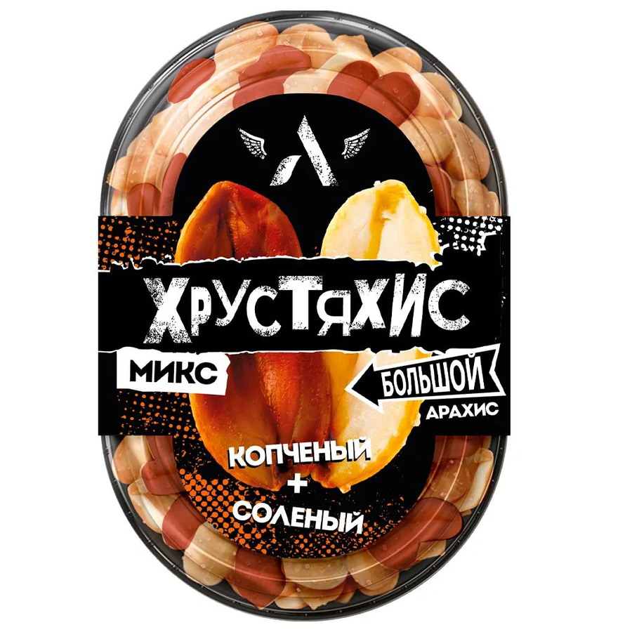 Арахис ХРУСТЯХИС копчено-соленый микс коррекс 90г.