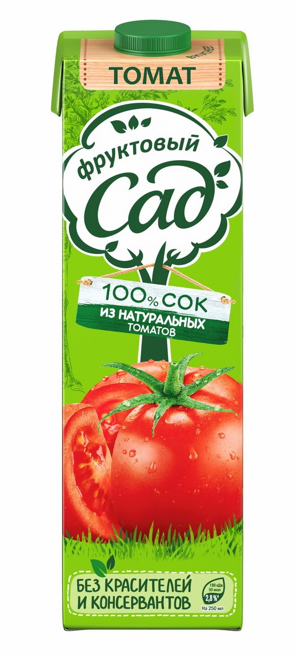 Сок Фруктовый Сад томатный с мякотью, 950мл