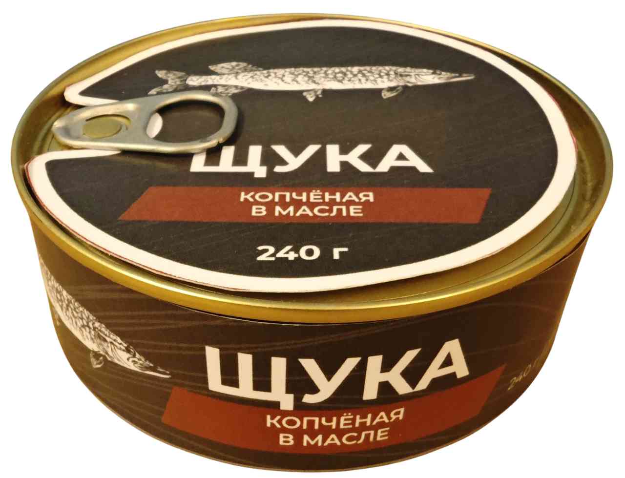 Щука Астраханский Рыбзавод копченая в масле, 240г